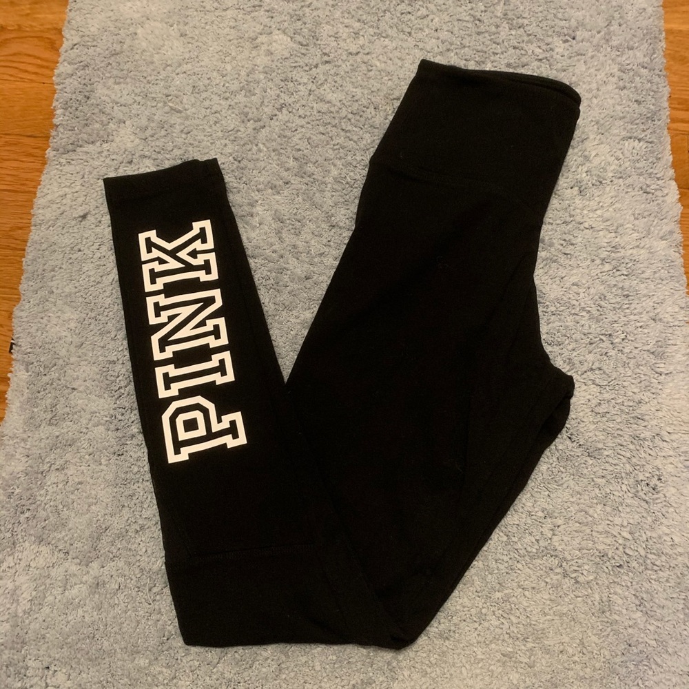 Pink High Waisted Mesh Leggings